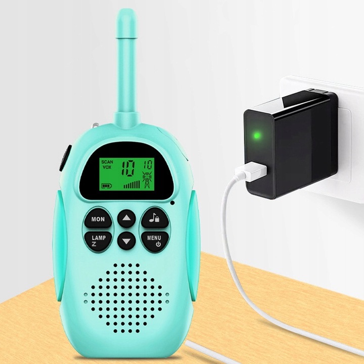 Walkie Talkie dla Dzieci Krótkofalówki Zestaw 2 szt. Zasięg Duży Łoki Toki