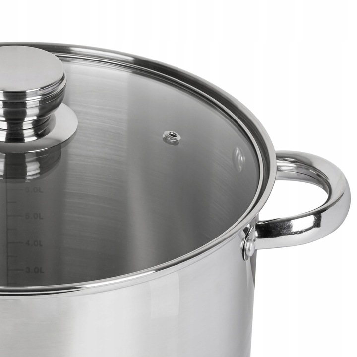 GARNEK ZE STALI NIERDZEWNEJ 6L GASTRO INDUKCJA 22CM