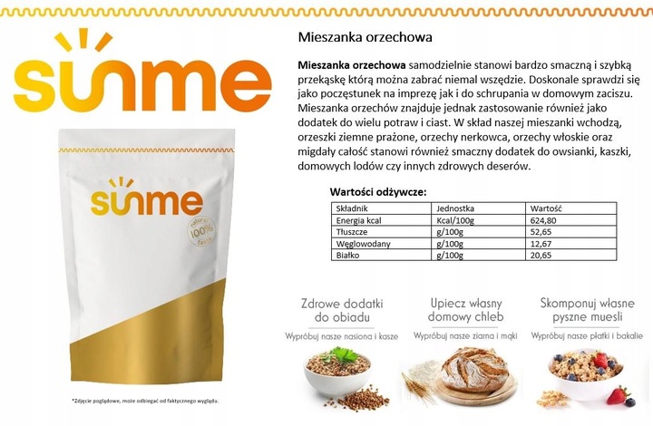 MIESZANKA ORZECHOWA 1kg Orzechy Ziemne Włoskie Nerkowca Migdały Jakość