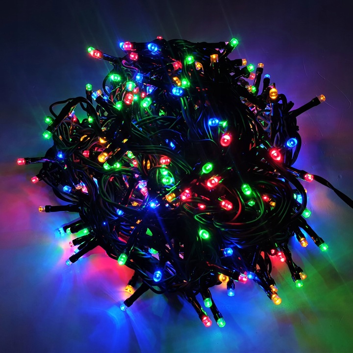 LAMPKI CHOINKOWE 200LED TIMER lampek Zewnętrzne CHOINKĘ CHOINKA KOLOROWE