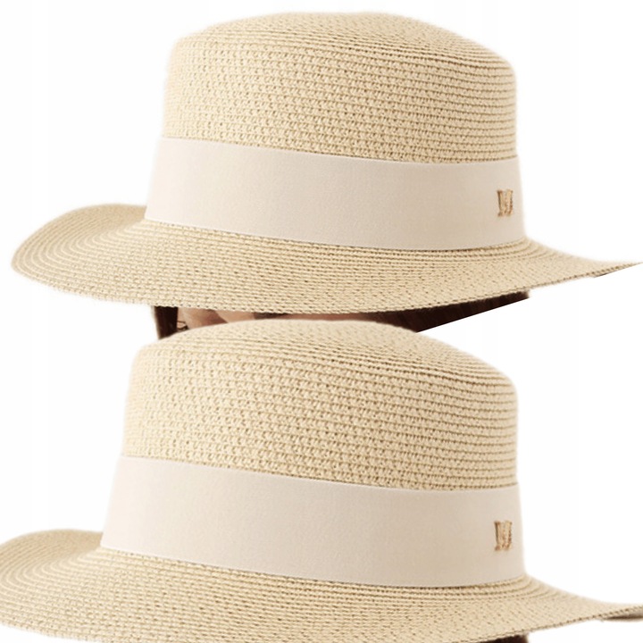 KAPELUSZ SŁOMKOWY LETNI PLAŻOWY MODNY KOBIECY DAMSKI KOBIECY KOLORY 2372