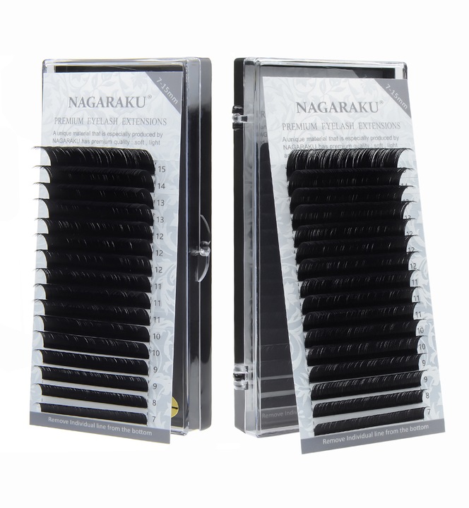Rzęsy Nagaraku Mix C, 0,12