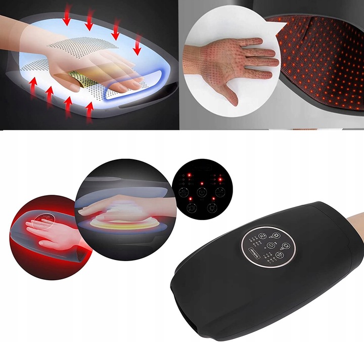 Masażer RĄK ZIMNYCH DŁONI NADGARSTKÓW RZS BÓL UDAR SHAITSU PRESOTERAPIA