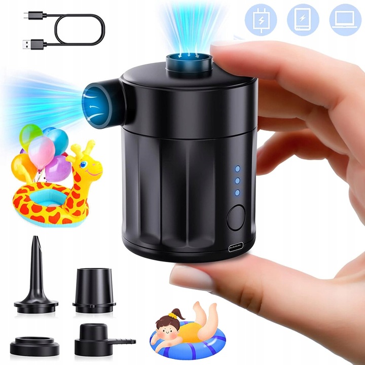 POMPKA AKUMULATOROWA Bezprzewodowa ELEKTRYCZNA do BASENU MATERACA KOMPRESOR