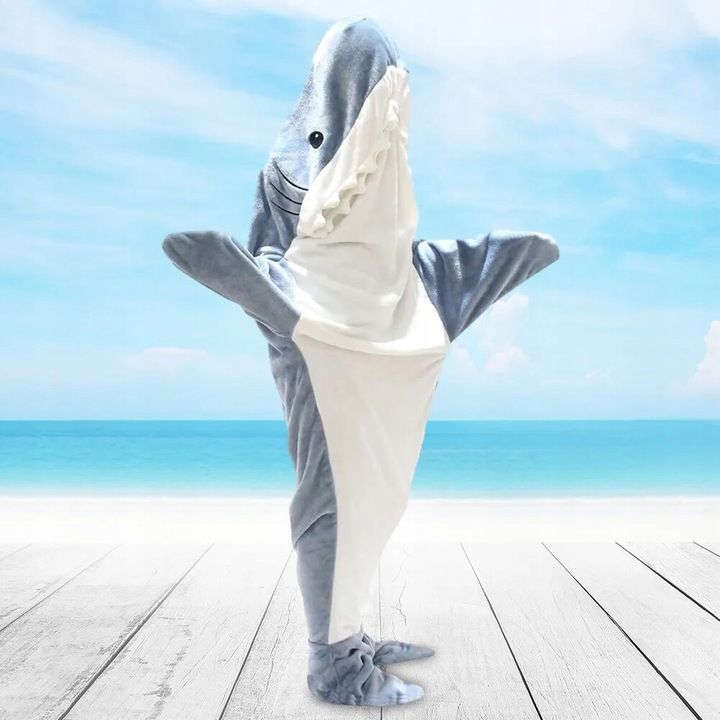 Halloween strój kocy piżama shark Odpowiedni dla wzrostu 155-170 cm