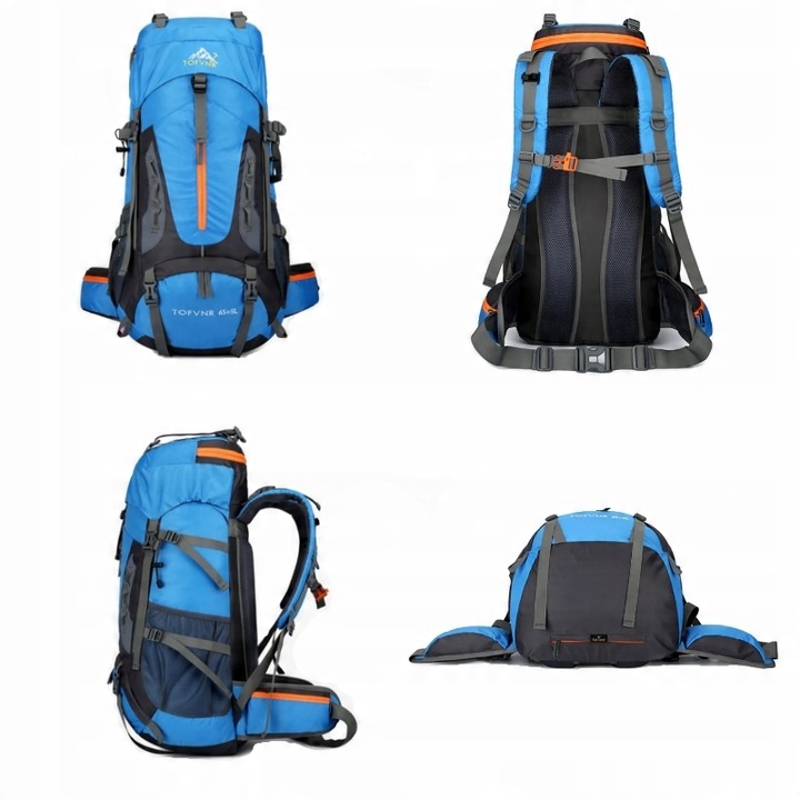 Plecak turystyczny trekkingowy plecak górski 70L Traper 3 BLACK