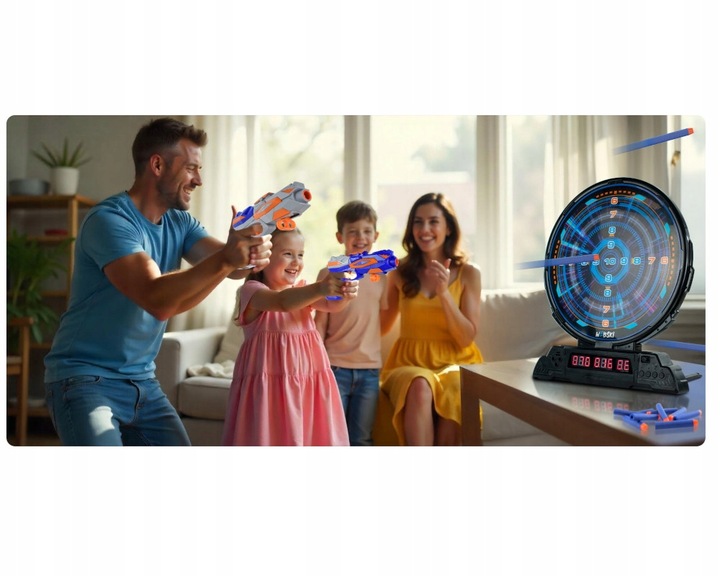 NAJLEPSZY PREZENT DLA 6 7 8 9 10 11 12 LATKA ELEKTRONICZNA TARCZA NEOSHOT