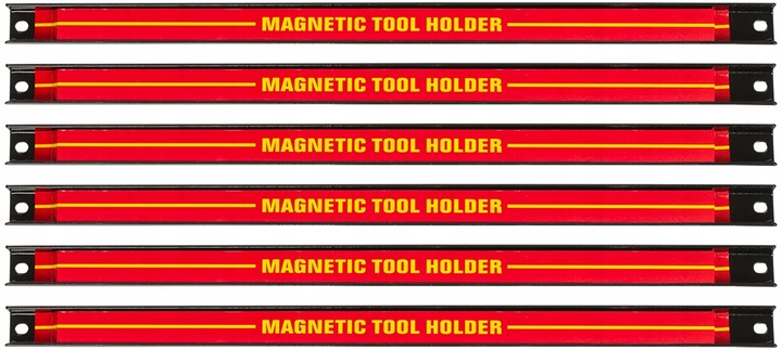 LISTWA MAGNETYCZNA LISTWY MAGNETYCZNE NA NARZĘDZIA 6 SZTUK DŁUGOŚĆ 46 cm