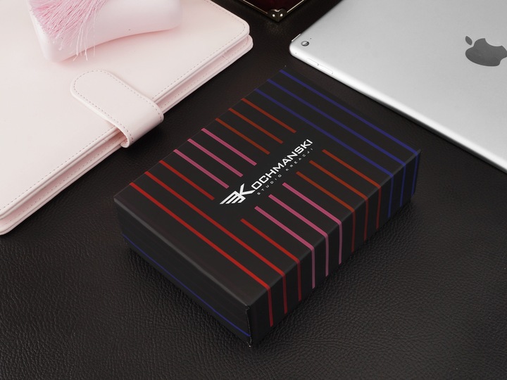 KOCHMANSKI portfel damski skórzany mały czarny na karty dokumenty pojemny