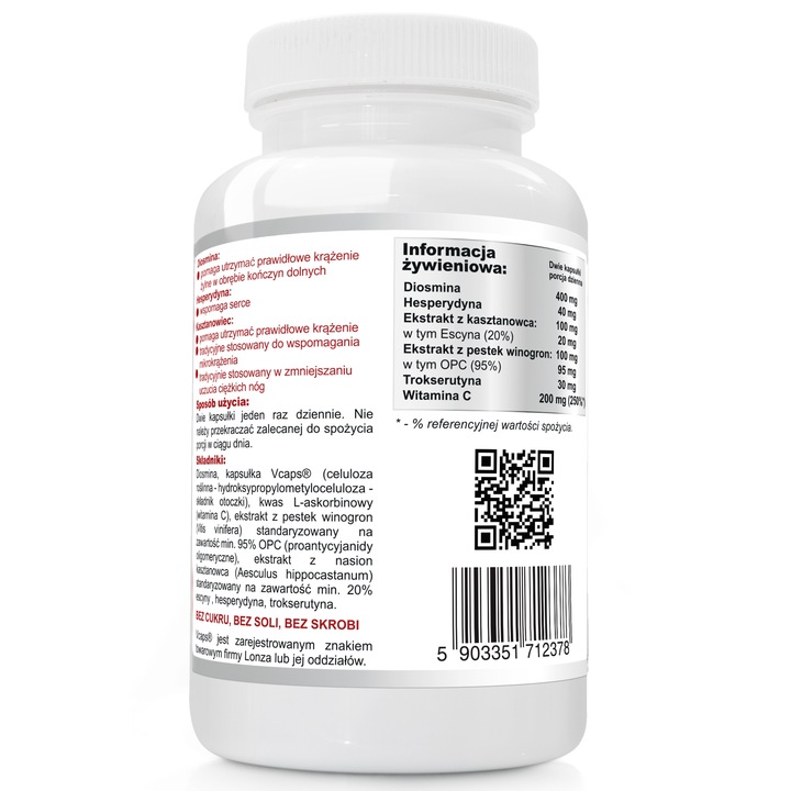 KRĄŻENIE COMPLEX DIOSMINA KASZTANOWIEC 60 KAPS