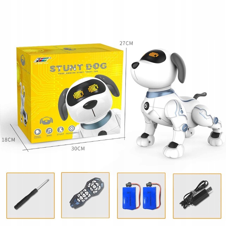 PROGRAMOWALNY ROBOT ZDALNEGO STEROWANIA PIES ZABAWKA RC PIES ROBOT PREZENTY