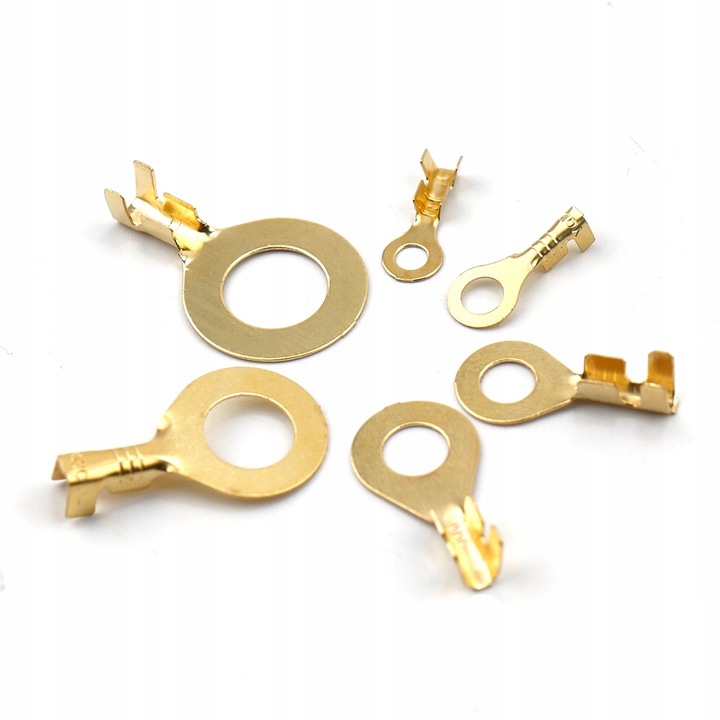 150 SZTUK Konektory Oczkowe Nieizolowane Kablowe Zestaw M3 M4 M5 M6 M8 M10