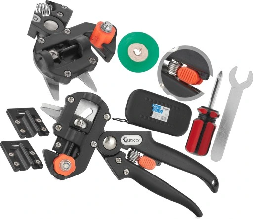 SEKATOR NOŻYCE DO SZCZEPIENIA DRZEW ROŚLIN KRZEWÓW WINOGRON ETUI + TAŚMA