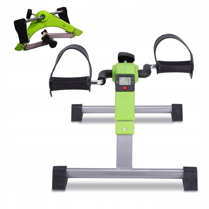 FUNKCJONALNY ROWEREK ROTOR TRENINGOWY SKŁADANY z LICZNIKIEM ZIELONY