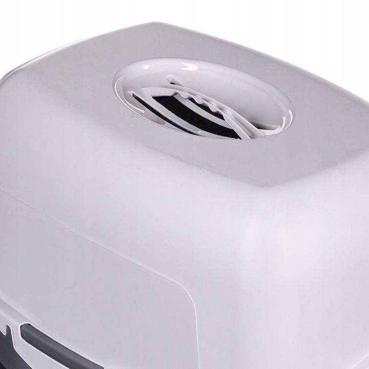 Zamknięta Duża Kuweta dla Kota na żwirek XL z filtrem grafit DIAMENTIQ