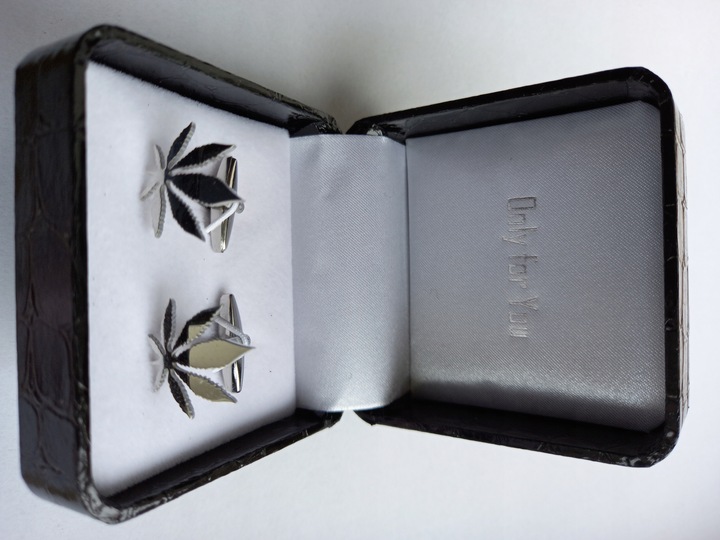 Spinki do mankietów koszul EXC Marihuana