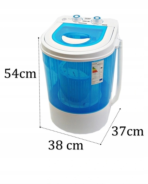 Mini Pralka Wirówka Domowo Turystyczna 4kg + 1,5kg Przenośna Działkę Lekka