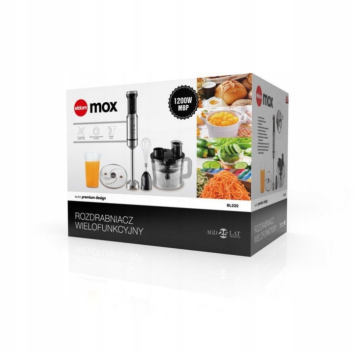 BLENDER RĘCZNY MIKSER ROBOT KUCHENNY ELDOM BL220