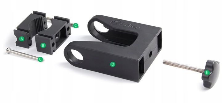 UCHWYT NA PARASOL PORĘCZ BALKON SEKEY DO OKRĄGŁYCH I KWADRATOWYCH BALUSTRAD