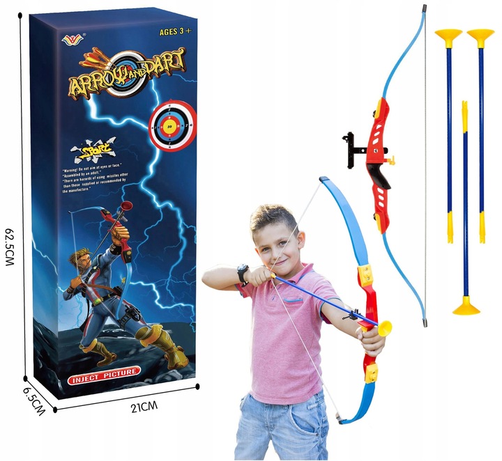 ZESTAW ŁUK + 3 STRZAŁY 1szt