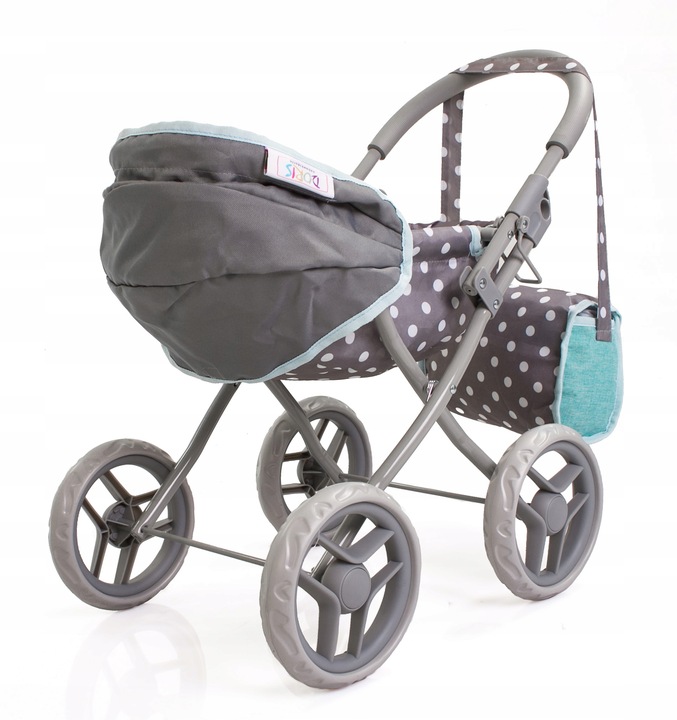 WÓZEK dla lalek głęboki gondola + TOREBKA TORBA do wózka dla lalki