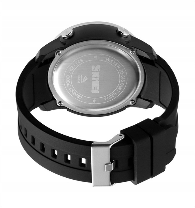 Zegarek męski SKMEI czarny elektroniczny wiele funkcji