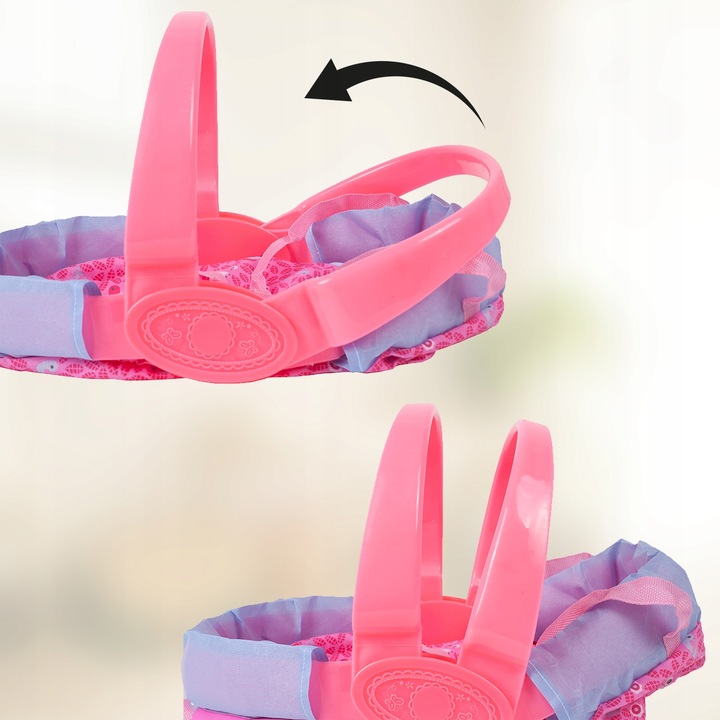 LALKA W NOSIDEŁKU INTERAKTYWNA SIUSIA GAWORZY Z BUTELKĄ WARKOCZE UBRANKO