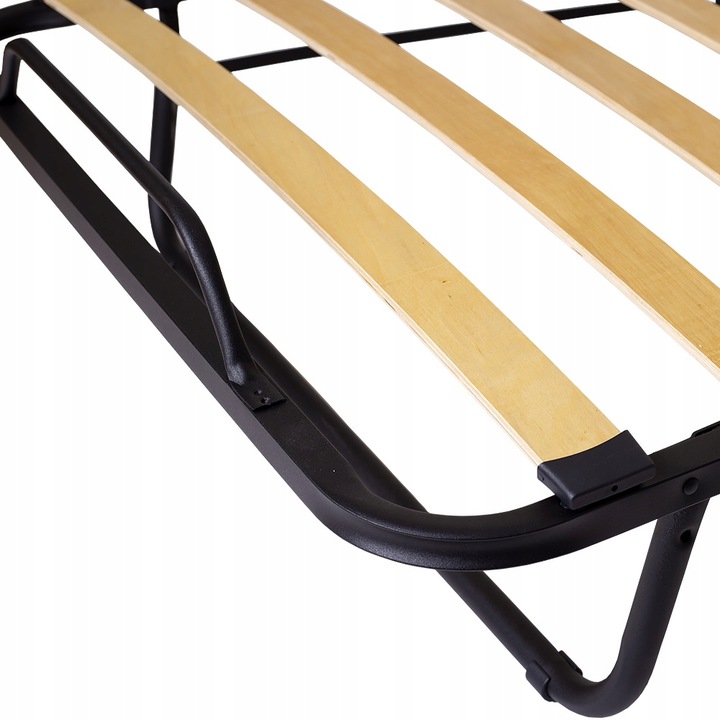 Łóżko polowe turystyczne składane 200 cm x 80 cm biały