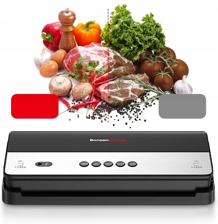 Zgrzewarka próżniowa pakowarka do żywności 5 w 1 Na sucho i na mokro DOM