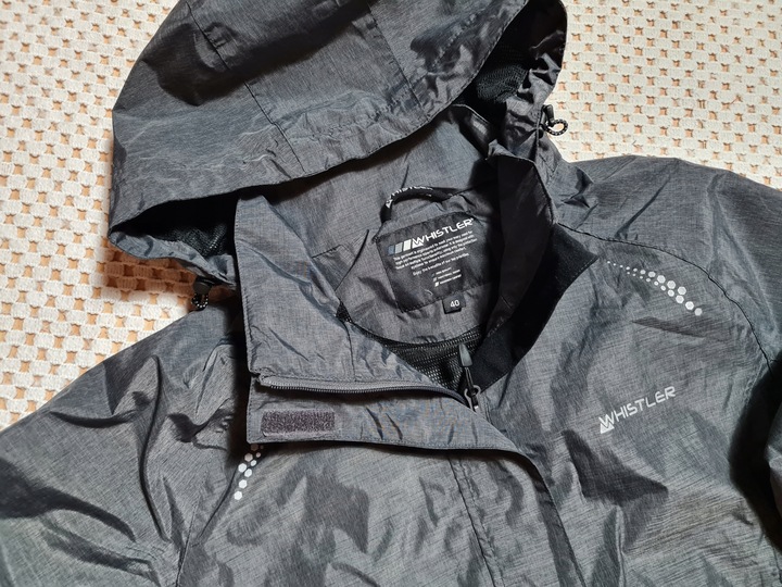 WHISTLER komplet przeciwdeszczowy ortalionowa kurtka/spodnie/podszewka r.40