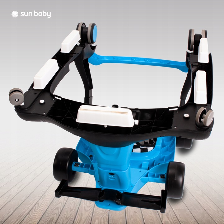 Interaktywny Chodzik jeździk pchacz Wyścigówka Formuła 1 3w1 niebieski