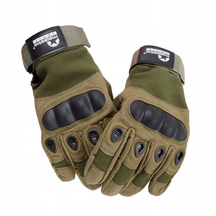 Rękawiczki taktyczne militarne bojowe zielone M