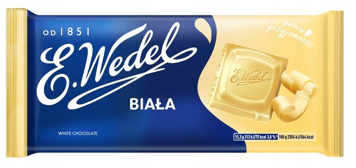 Czekolada Wedel Biała 80 G 10 SZTUK