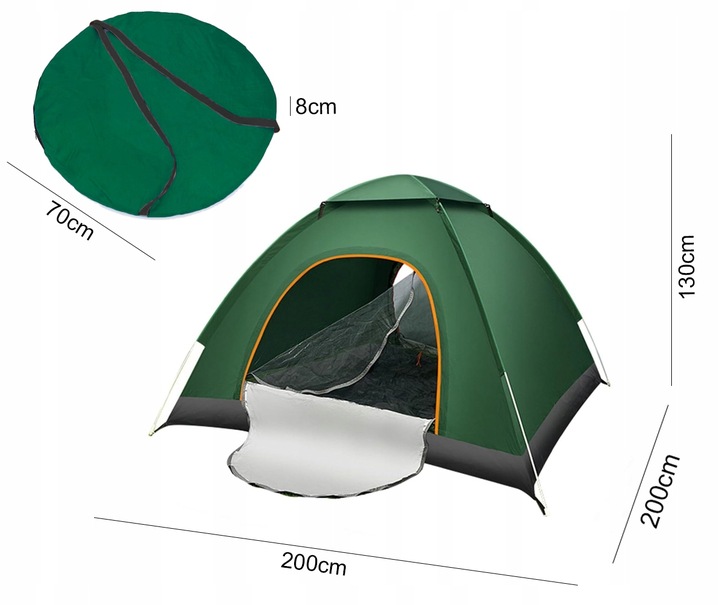 Automatyczny namiot turystyczny kempingowy 5 sekund pop up 3-4 osobowy