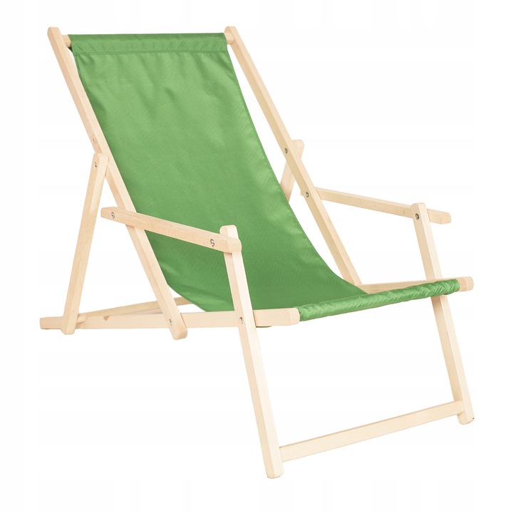 Leżak drewniany z podłokietnikami ogrodowy San-Drew TP38