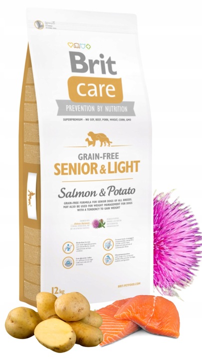 BRIT CARE Senior & Light Salmon 12kg