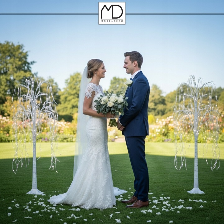 Wierzba świecąca 120 cm 140 LED drzewko barwa zimna dekoracja świąteczna