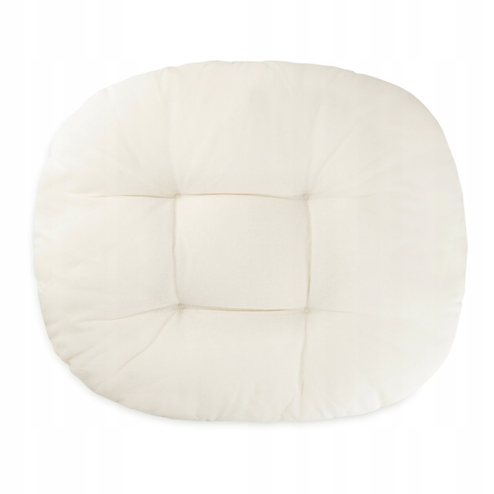 Huśtawka wisząca pleciona BOHO Ecru + Poduszka