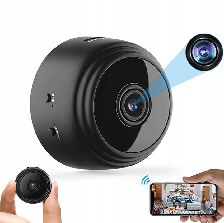 MINI KAMERA WIFI SZPIEGOWSKA IP SMART FULL HD MONITORING BEZPRZEWODOWA A9