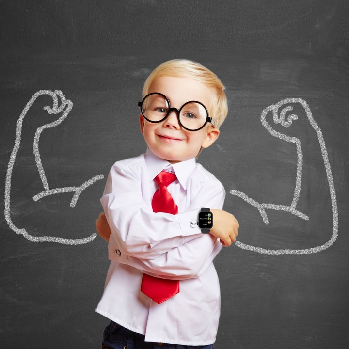 Smartwatch dla dzieci Dziecka 4G Manta Kevin Czarny GPS Gry SOS Rozmowy