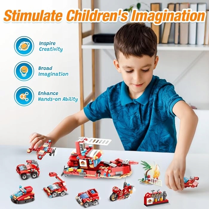 KLOCKI KONSTRUKCYJNE 12w1 POJAZDY RATOWNICZE KALENDARZ ADWENTOWY PREZENT