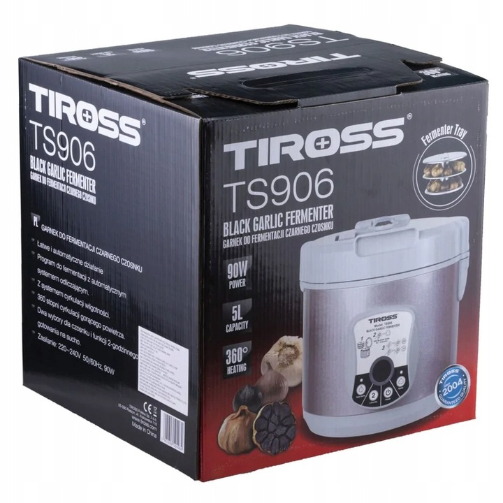 GARNEK DO FERMENTACJI CZARNEGO CZOSNKU TIROSS 5L TS904