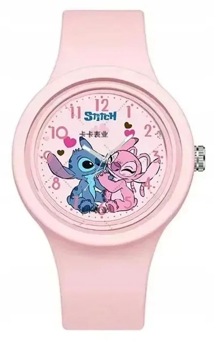 zegarek dla dziewczynki dziecka LILO & STITCH silikonowy wskazówkowy SUPER