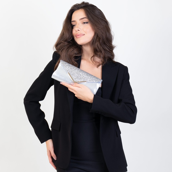 TOREBKA wizytowa błyszcząca KOPERTÓWKA wieczorowa ELEGANCKA mała