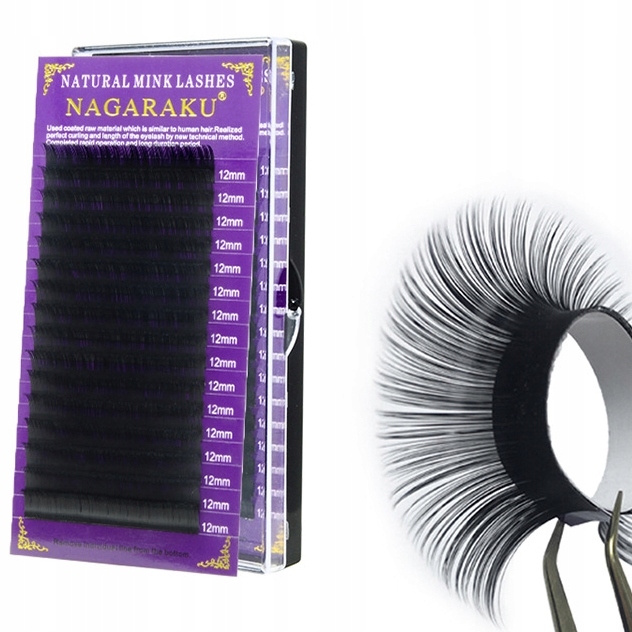 Rzęsy Nagaraku D, 0.07, 8 mm