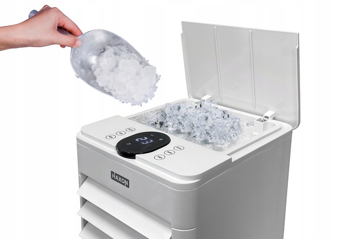 Klimatyzator wodny przenośny HAXON ZAX 4w1 LED nawilżacz pilot + wkłady