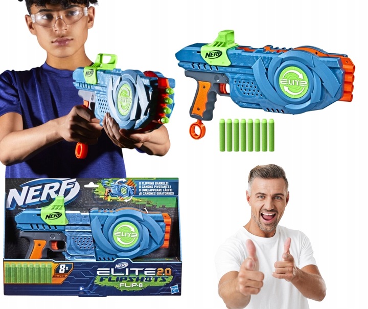 Nerf Elite 2.0 Flip-8 KARABIN PISTOLET IDEALNY NA PREZENT
