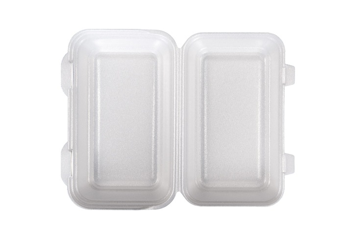 BOX styropianowy pojemniki OBIADOWE opakowania półobiad biały 140szt