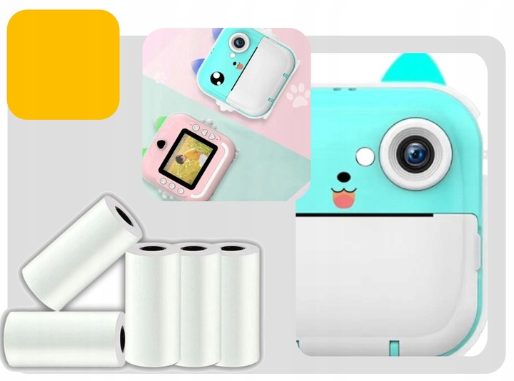 MINI DRUKARKA DRUKUŚ 2.0 APARAT NATYCHMIASTOWY TERMICZNA ZDJĘCIA + 13 ROLEK