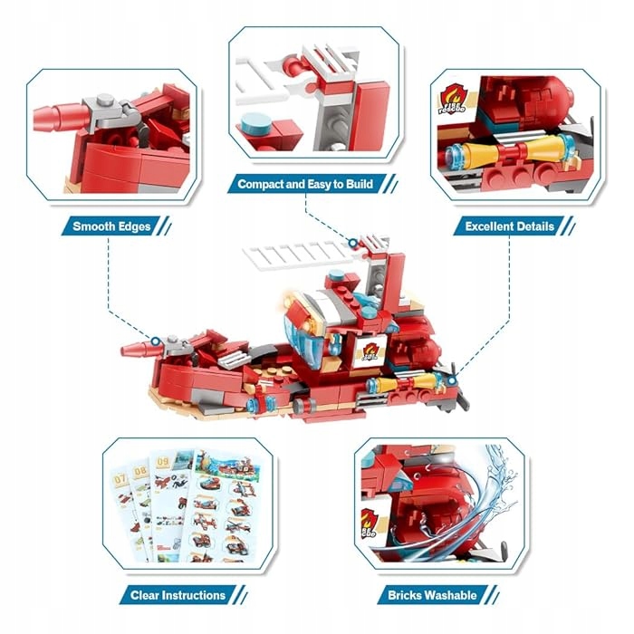 KLOCKI KONSTRUKCYJNE 12w1 POJAZDY RATOWNICZE KALENDARZ ADWENTOWY PREZENT